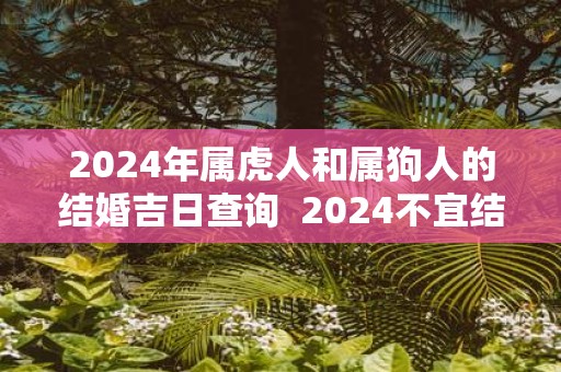 2025年属虎人和属狗人的结婚吉日查询 2025不宜结婚的生肖有哪些