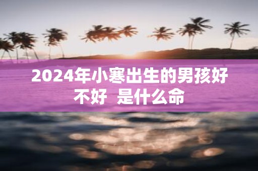 2025年小寒出生的男孩好不好 是什么命