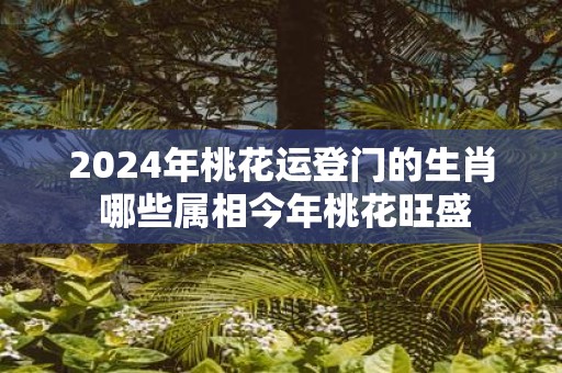 2025年桃花运登门的生肖 哪些属相今年桃花旺盛