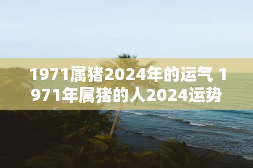 1971属猪2025年的运气 1971年属猪的人2025运势如何