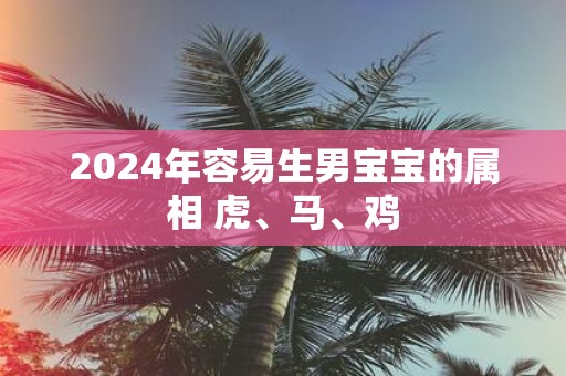 2025年容易生男宝宝的属相 虎、马、鸡
