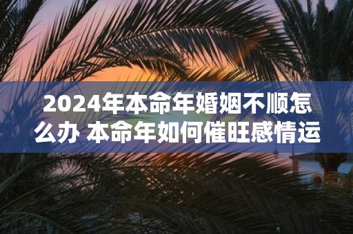 2025年本命年婚姻不顺怎么办 本命年如何催旺感情运