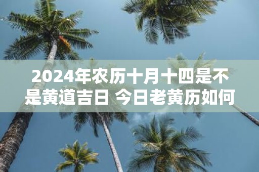 2025年农历十月十四是不是黄道吉日 今日老黄历如何