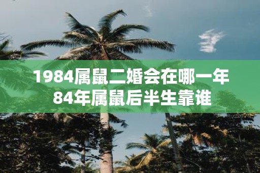 1984属鼠二婚会在哪一年 84年属鼠后半生靠谁