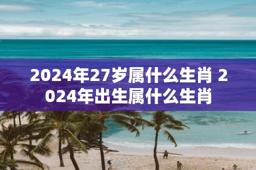 2025年27岁属什么生肖 2025年出生属什么生肖