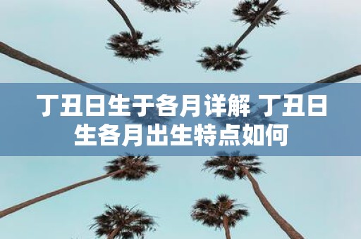 丁丑日生于各月详解 丁丑日生各月出生特点如何