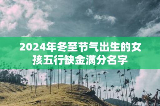2025年冬至节气出生的女孩五行缺金满分名字
