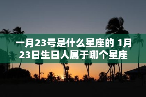 一月23号是什么星座的 1月23日生日人属于哪个星座