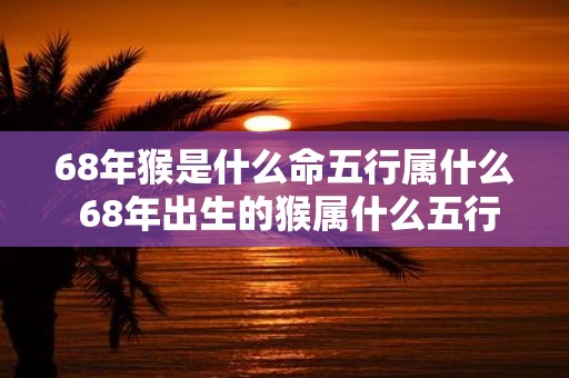 68年猴是什么命五行属什么 68年出生的猴属什么五行