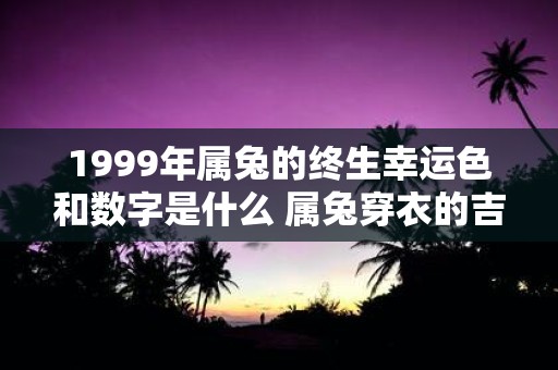 1999年属兔的终生幸运色和数字是什么 属兔穿衣的吉利颜色