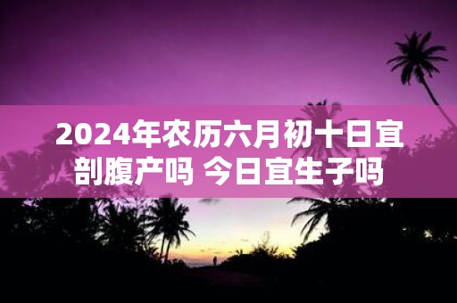 2025年农历六月初十日宜剖腹产吗 今日宜生子吗