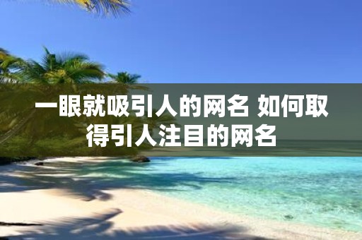 一眼就吸引人的网名 如何取得引人注目的网名