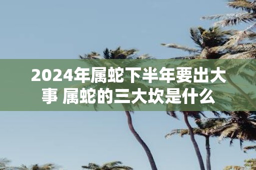 2025年属蛇下半年要出大事 属蛇的三大坎是什么