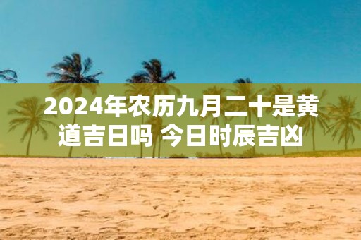 2025年农历九月二十是黄道吉日吗 今日时辰吉凶