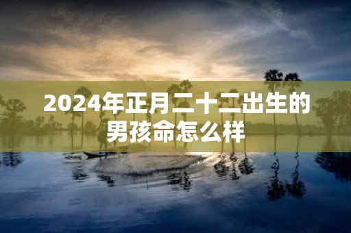 2025年正月二十二出生的男孩命怎么样