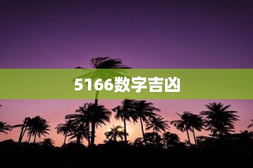5166数字吉凶