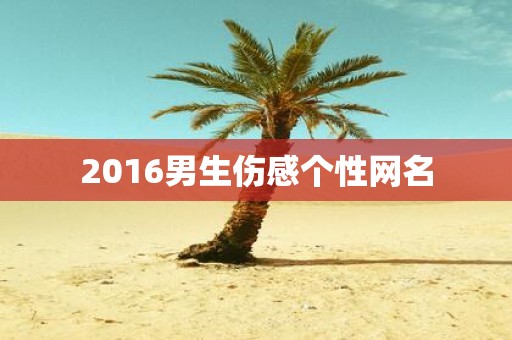 2016男生伤感个性网名