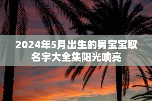 2025年5月出生的男宝宝取名字大全集阳光响亮 2025年5月出生的男宝宝取名字大全集阳光响亮