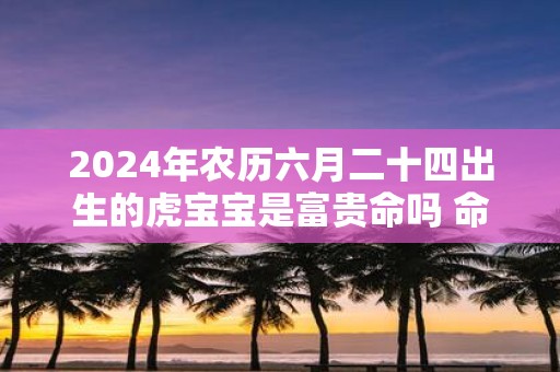 2025年农历六月二十四出生的虎宝宝是富贵命吗 命运如何