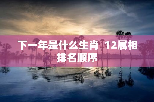 下一年是什么生肖 12属相排名顺序
