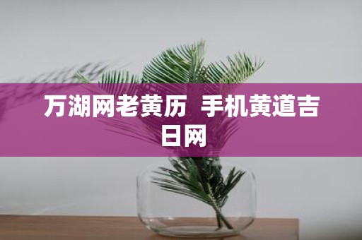 万湖网老黄历 手机黄道吉日网