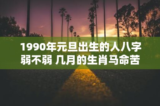 1990年元旦出生的人八字弱不弱 几月的生肖马命苦