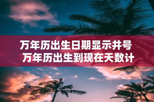 万年历出生日期显示井号 万年历出生到现在天数计算