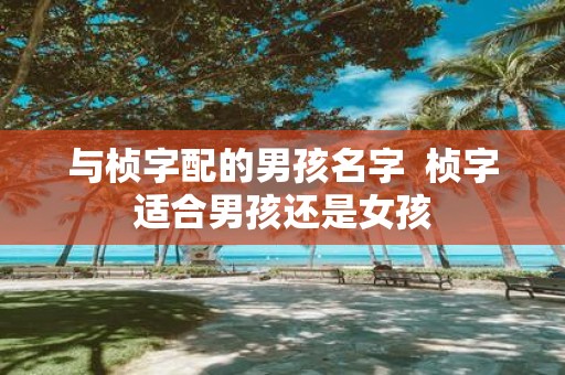 与桢字配的男孩名字 桢字适合男孩还是女孩