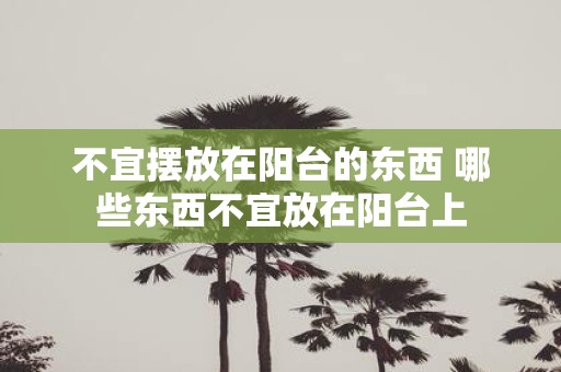 不宜摆放在阳台的东西 哪些东西不宜放在阳台上