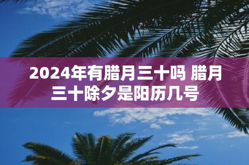 2025年有腊月三十吗 腊月三十除夕是阳历几号