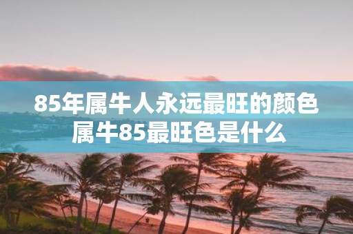 85年属牛人永远最旺的颜色 属牛85最旺色是什么
