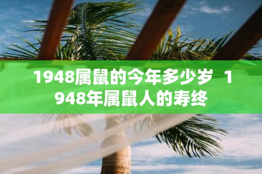 1948属鼠的今年多少岁 1948年属鼠人的寿终