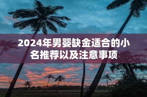 2025年男婴缺金适合的小名推荐以及注意事项