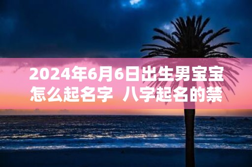 2025年6月6日出生男宝宝怎么起名字 八字起名的禁忌