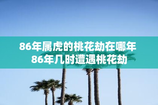 86年属虎的桃花劫在哪年 86年几时遭遇桃花劫