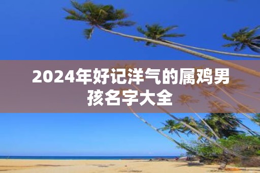 2025年好记洋气的属鸡男孩名字大全