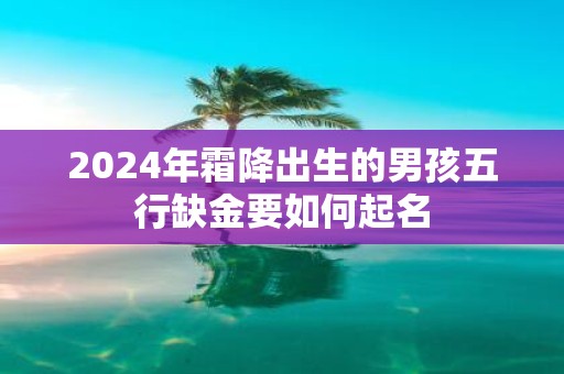 2025年霜降出生的男孩五行缺金要如何起名