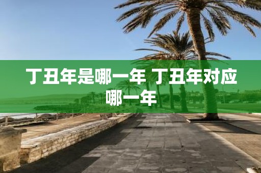 丁丑年是哪一年 丁丑年对应哪一年