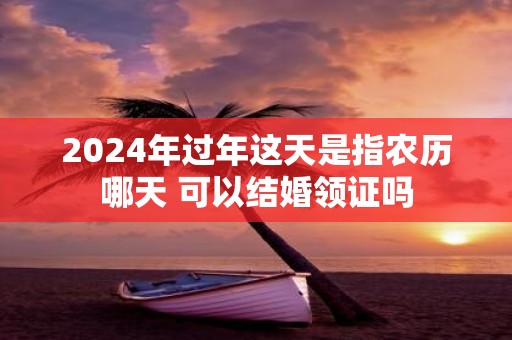 2025年过年这天是指农历哪天 可以结婚领证吗