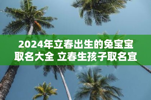 2025年立春出生的兔宝宝取名大全 立春生孩子取名宜用字