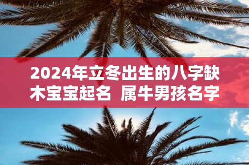 2025年立冬出生的八字缺木宝宝起名 属牛男孩名字
