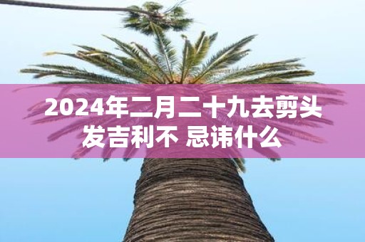 2025年二月二十九去剪头发吉利不 忌讳什么
