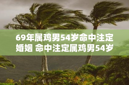 69年属鸡男54岁命中注定婚姻 命中注定属鸡男54岁婚姻