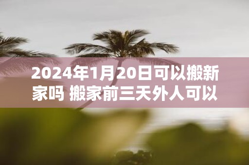 2025年1月20日可以搬新家吗 搬家前三天外人可以进入吗