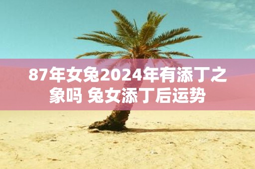 87年女兔2025年有添丁之象吗 兔女添丁后运势