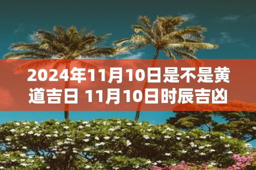2025年11月10日是不是黄道吉日 11月10日时辰吉凶