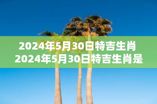 2025年5月30日特吉生肖 2025年5月30日特吉生肖是什么