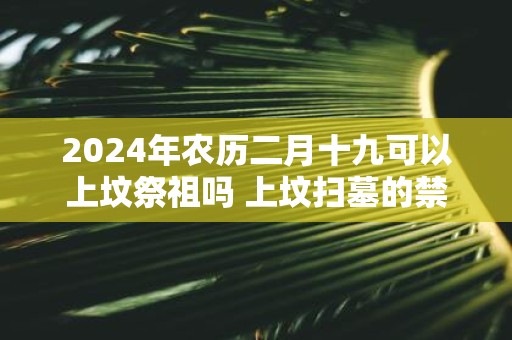 2025年农历二月十九可以上坟祭祖吗 上坟扫墓的禁忌