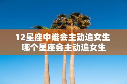 12星座中谁会主动追女生 哪个星座会主动追女生