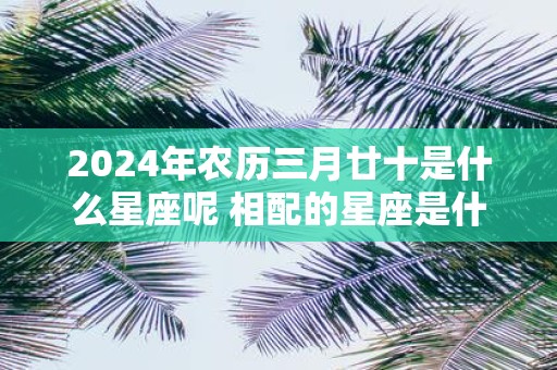 2025年农历三月廿十是什么星座呢 相配的星座是什么